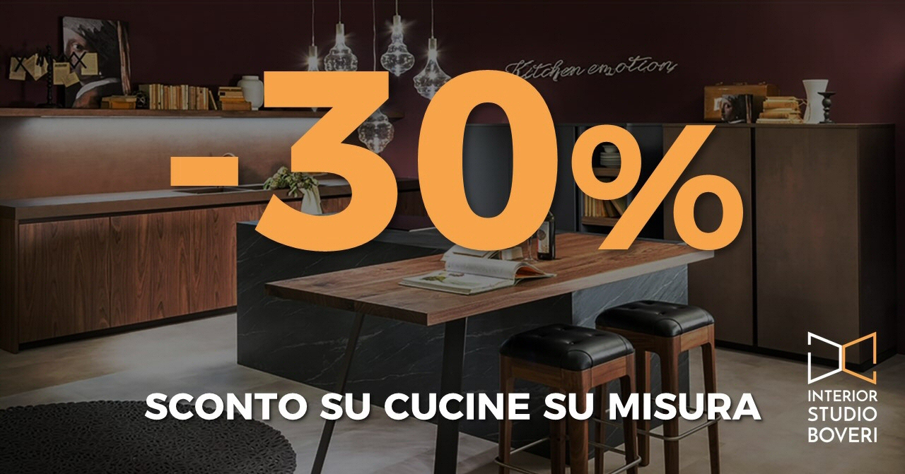 Preventivo cucina: sconto -30% fino al 30 nov 2017